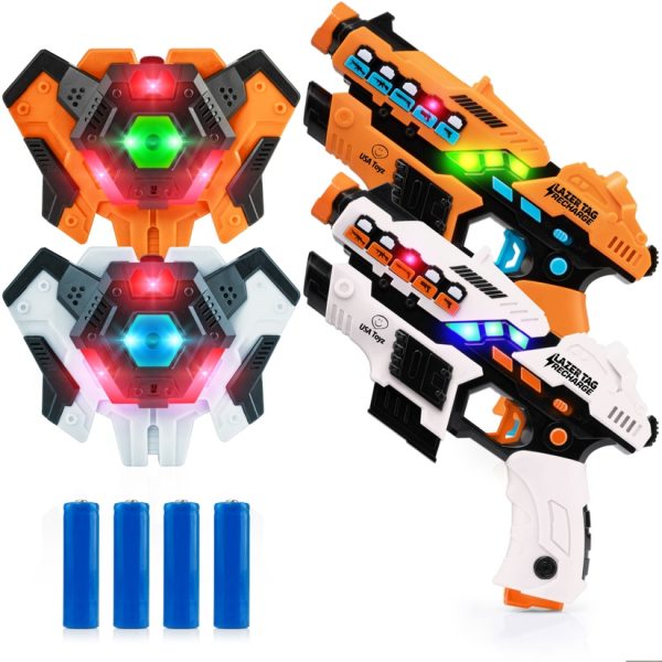 2 Pack Laser Tag Toy Blasters (Rechargeable) 1