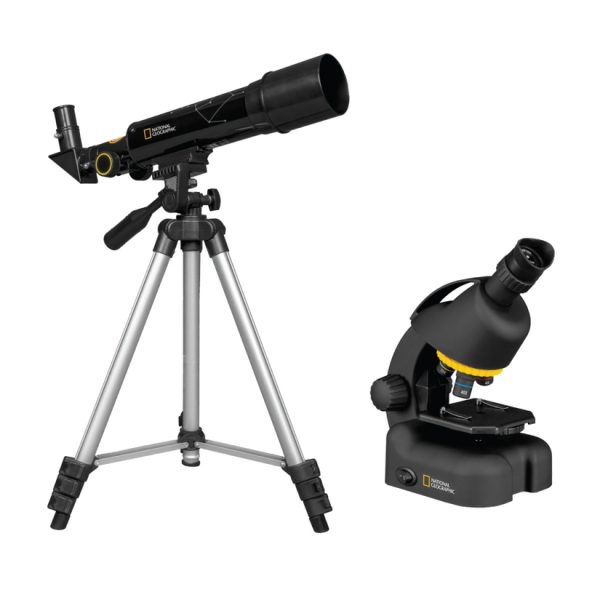 National Geographic 50mm Telescope and 640x Microscope Set 1